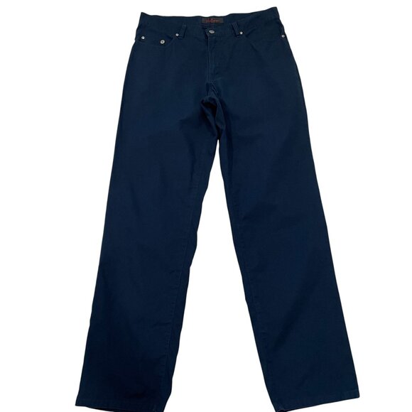 Pierre Cardin Navy Cotton Pants Mens 36x34 Minimalist Normcore Classic Casual Fi - Picture 4 of 12